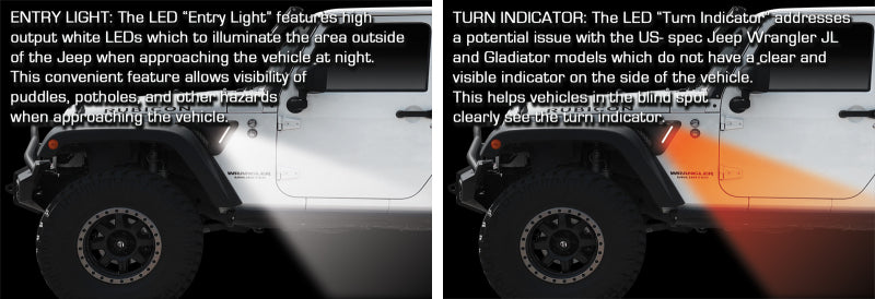 Oracle Lighting Sidetrack LED System: Jeep Wrangler (2007-2017) / Wrangler JK 2018