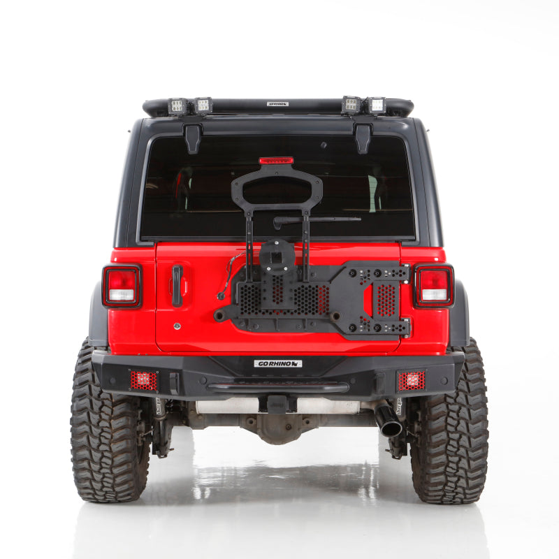 Go Rhino Rockline Body Mount Spare Tire Carrier: Jeep Wrangler (07-26)
