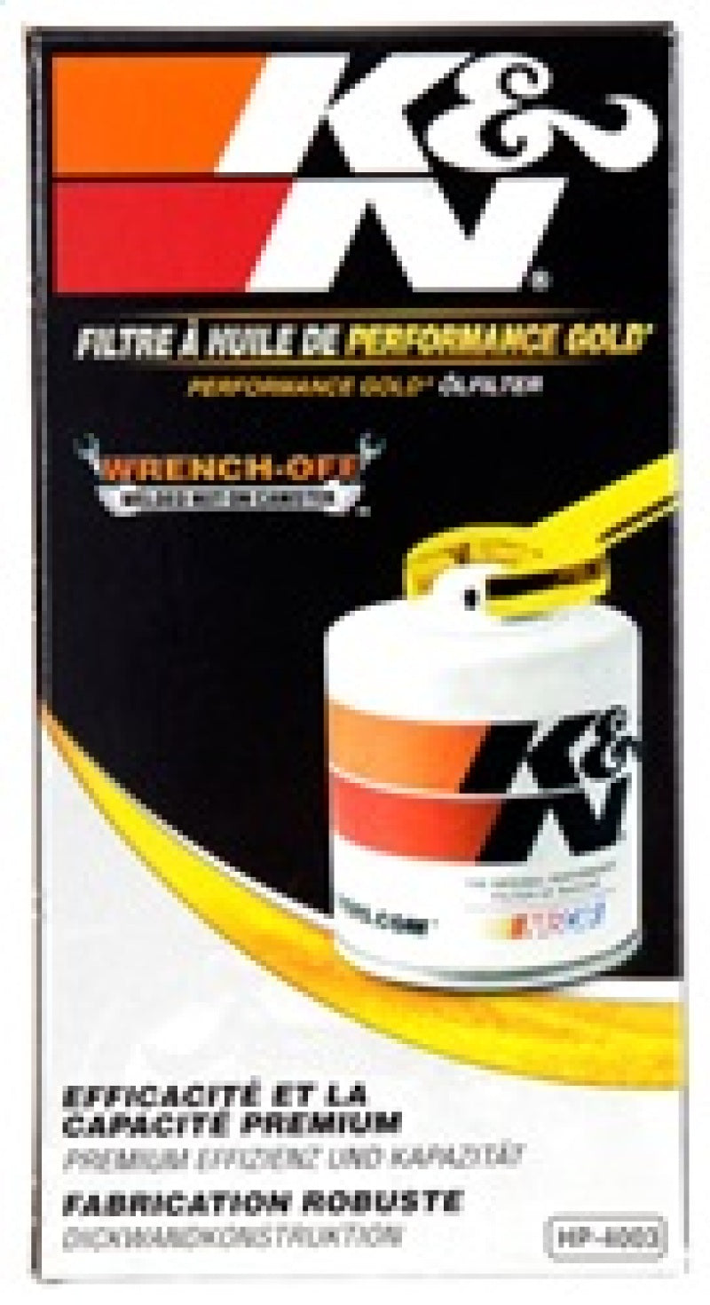 K&N Engineering Perf Gold Oil Filter: Fits Dodge Ram 2500 / 3500 (94-24)