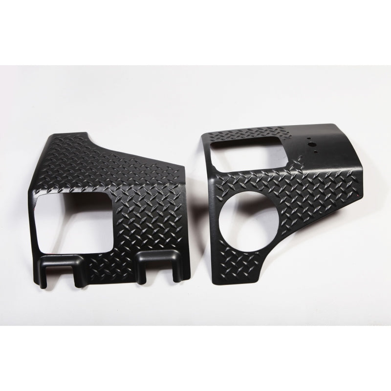Rugged Ridge Black Diamond Plate Thermoplastic Corner Guards: Jeep Wrangler (07-18)