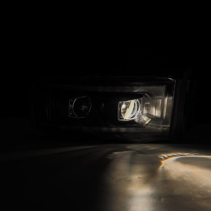 AlphaRex LUXX LED Projector Headlights (Black): Dodge Ram 1500 (02-05) & 2500/3500 (03-05)