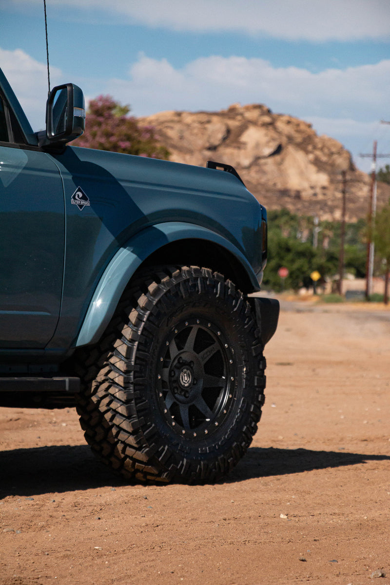 ICON Rebound 17x8.5 6x5.5 25mm Offset 5.75in BS 95.1mm Bore Satin Black Wheel | Ford Ranger / Bronco (19-26) (1817859057SB)