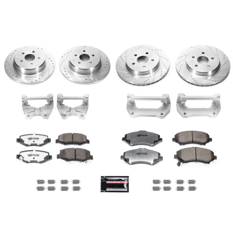 Power Stop Big Brake Conversion Kit | Jeep Wrangler JK (07-18) 13.5" Front & 14.25" Rear Rotors (BBK-JK-001)