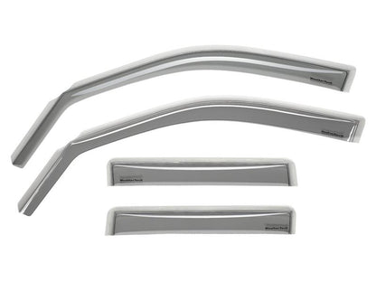 WeatherTech Side Window Deflectors (4PC, Light Smoke): Jeep Wrangler JK 2007 - 2018