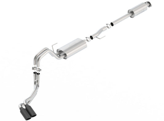 Borla 15-17/18-20 Ford F-150 2.7L/3.5L/5.0L V8 4in. Tip Side Exit S-Type Exhaust | Ford F-150 (15-20) / Raptor (17-20) (140618BC)