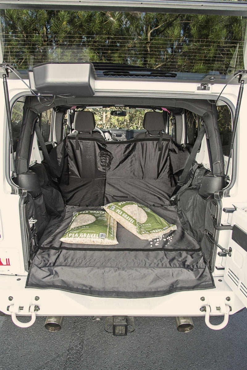 Rugged Ridge C3 Rear Cargo Cover Without Subwoofer: Fits Most Jeep Wrangler Models (2007-2018)
