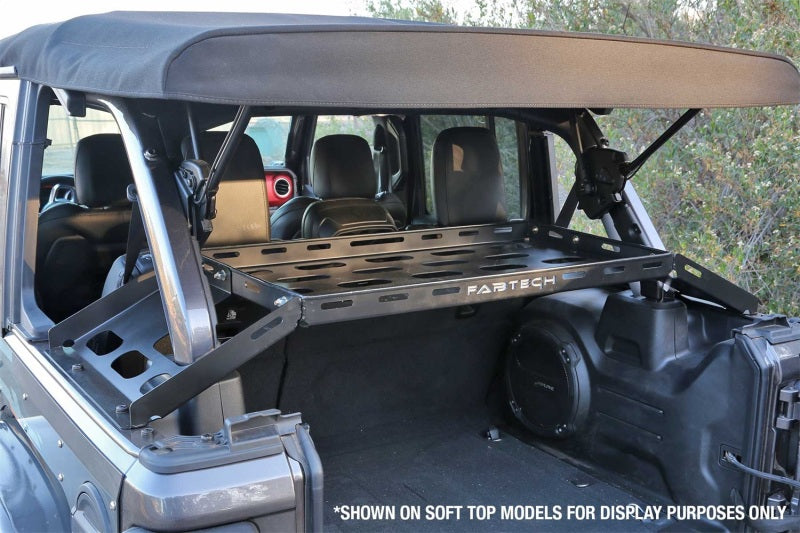 Fabtech Interior Cargo Rack: Jeep Wrangler 2018-2024