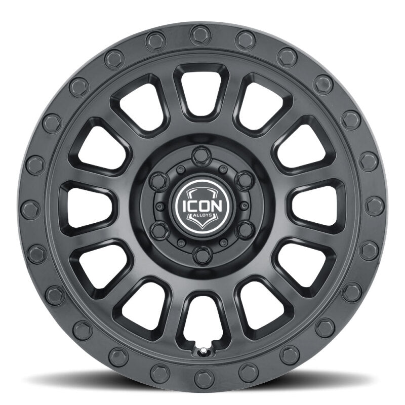 ICON Hulse 17x8.5 / 6x5.5 / 25mm Offset / 5.75in BS Double Black Wheels | Ford Ranger / Ford Bronco (19-26 / 21-26) (8017859057DB)