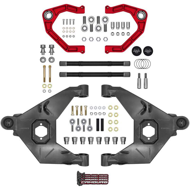 Camburg 21 - 25 Ford Bronco 21 - 25 Trail Series L/T Kit w/ Axles (BILLET UCA) (RED) Suspension offroad accessory | Iron Ridge Offroad