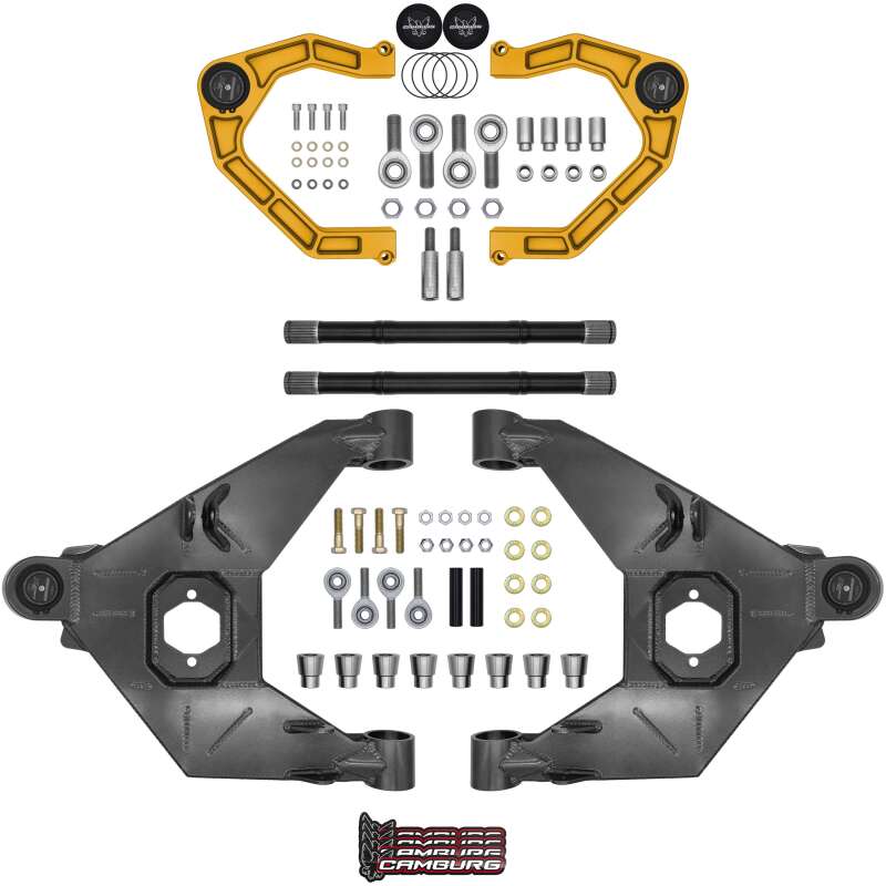 Camburg 21 - 25 Ford Bronco 21 - 25 Trail Series L/T Kit w/ Axles (BILLET XJ UCA) (GOLD) Suspension offroad accessory | Iron Ridge Offroad
