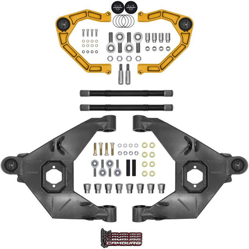 Camburg 21 - 25 Ford Bronco 21 - 25 Trail Series L/T Kit w/ Axles (BILLET XJ UCA) (GOLD) Suspension offroad accessory | Iron Ridge Offroad