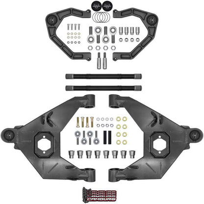 Camburg 21 - 25 Ford Bronco Trail Series L/T Kit w/ Axles (BILLET XJ UCA) (GRAY) Suspension offroad accessory | Iron Ridge Offroad
