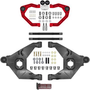 Camburg 21 - 25 Ford Bronco Trail Series L/T Kit w/ Axles (BILLET XJ UCA) (RED) Suspension offroad accessory | Iron Ridge Offroad