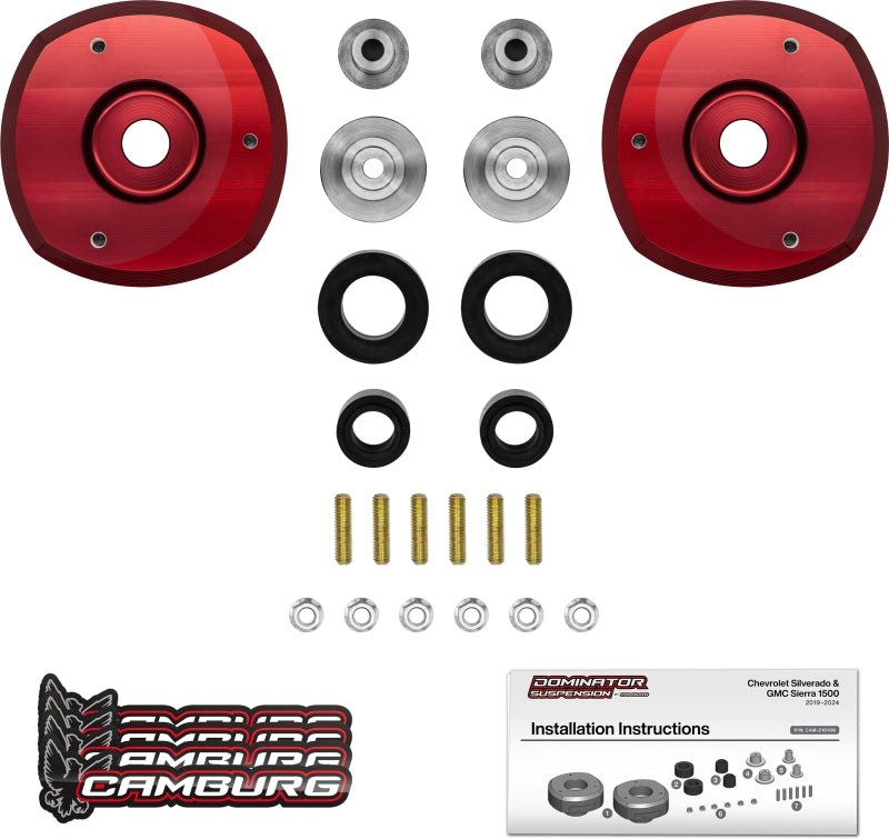 Camburg 2in. Front Spring Preload Spacer Kit | Chevrolet Silverado 1500 / Silverado ZR2 / GMC Sierra AT4 / AT4X (19-26) (CAM-210109) Engine Components offroad accessory | Iron Ridge Offroad