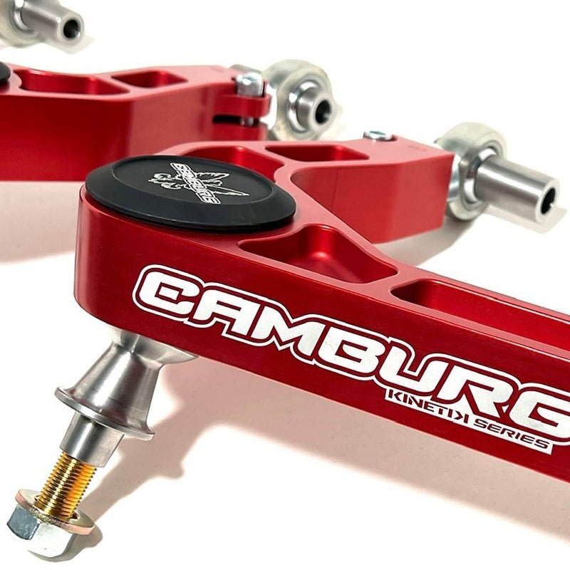 Camburg Ford Bronco 21 - 23 KINETIK V2 Performance Billet Uniball Upper Arms (Red) Suspension offroad accessory | Iron Ridge Offroad
