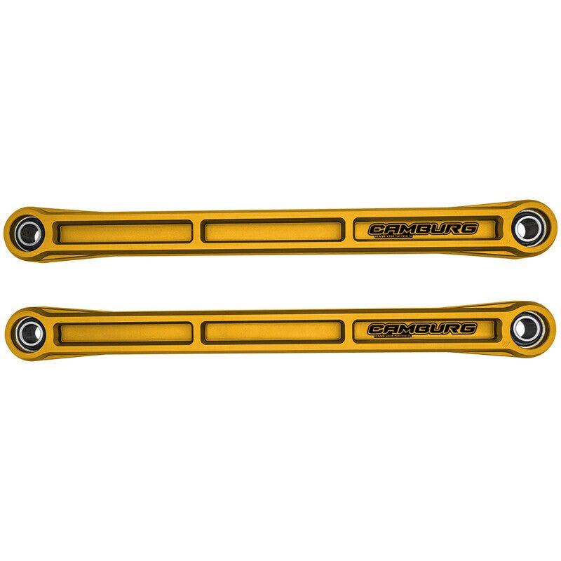 Camburg KINETIK Series Rear Billet Lower Trailing Arm Kit Gold - 2021+ Ford Bronco Suspension offroad accessory | Iron Ridge Offroad