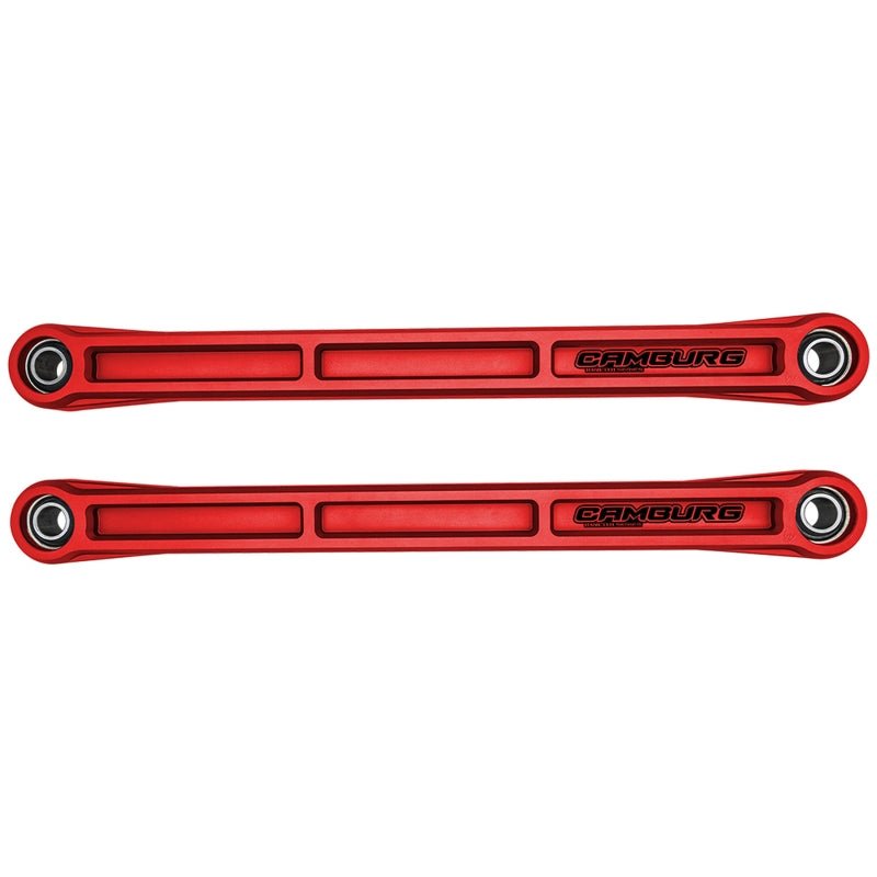Camburg KINETIK Series Rear Billet Lower Trailing Arm Kit Red - 2021+ Ford Bronco Suspension offroad accessory | Iron Ridge Offroad