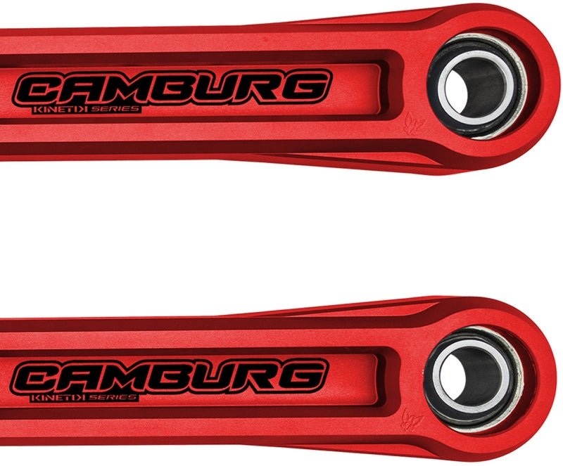 Camburg KINETIK Series Rear Billet Lower Trailing Arm Kit Red - 2021+ Ford Bronco Suspension offroad accessory | Iron Ridge Offroad