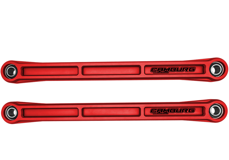 Camburg KINETIK Series Rear Billet Lower Trailing Arm Kit Red - 2021+ Ford Bronco Suspension offroad accessory | Iron Ridge Offroad