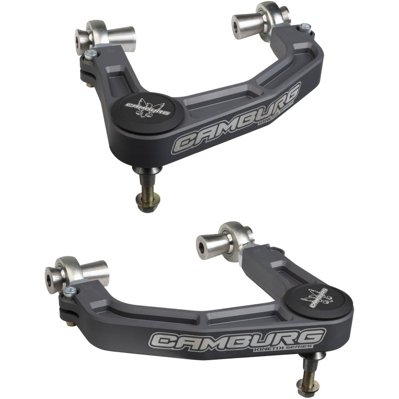 Camburg KINETIK V2 Billet Uniball Gray Upper Control Arms - 2019 - 2023 Ford Ranger Suspension offroad accessory | Iron Ridge Offroad