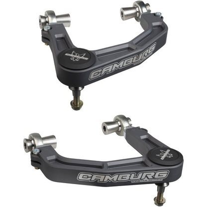 Camburg KINETIK V2 Billet Uniball Gray Upper Control Arms - 2019 - 2023 Ford Ranger Suspension offroad accessory | Iron Ridge Offroad