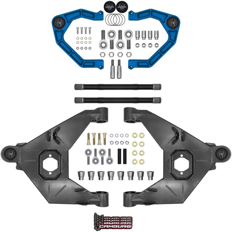 Camburg Trail Series Long Travel Kit for Ford Bronco 2021 - 2024 – King Blue, Part Number CAM - 110243 - KX - BLU Suspension offroad accessory | Iron Ridge Offroad