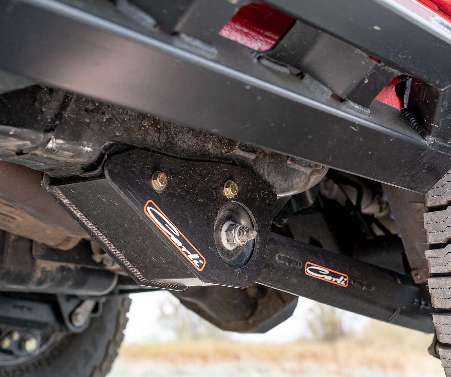 Carli 21 - 25 Ford Bronco Rear Lower Control Arm Mount Guards Suspension offroad accessory | Iron Ridge Offroad