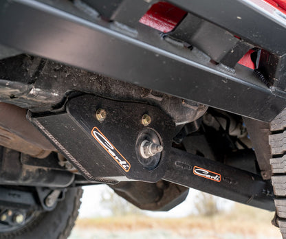 Carli 21 - 25 Ford Bronco Rear Lower Control Arm Mount Guards Suspension offroad accessory | Iron Ridge Offroad