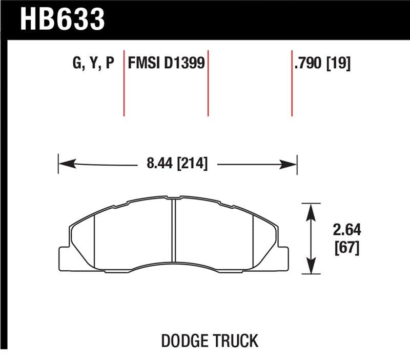 Hawk Performance Street Brake Pads: Dodge Ram 2500 / Ram 3500 09-10