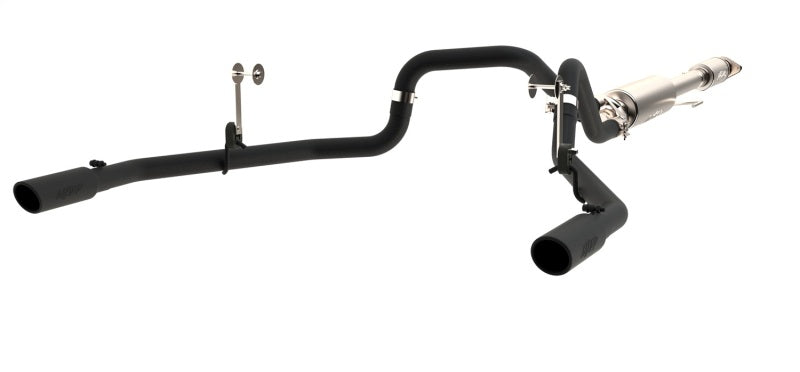 MBRP 3in Cat-Back Dual Split Rear Exit Black Exhaust System | Ford F-150 5.0L (15) (S5258BLK)