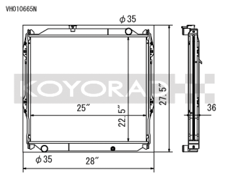 Koyo Radiator | Toyota 4Runner (00-02) 2.7L / 3.4L w/ 5MT (VH010665N)