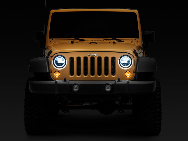 Raxiom 7-Inch LED Headlights w/ Halos | Jeep Wrangler TJ / JK (J155018)