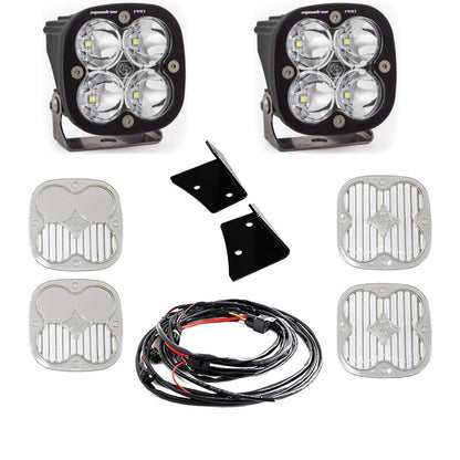 Baja Designs Squadron Pro Spot A-Pillar Kit LED Light Pods: Jeep Wrangler (07-17) / Wrangler JK (18)