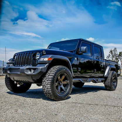 Westin Textured Black HDX Drop Nerf Step Bars: Jeep Gladiator (2020-2024)