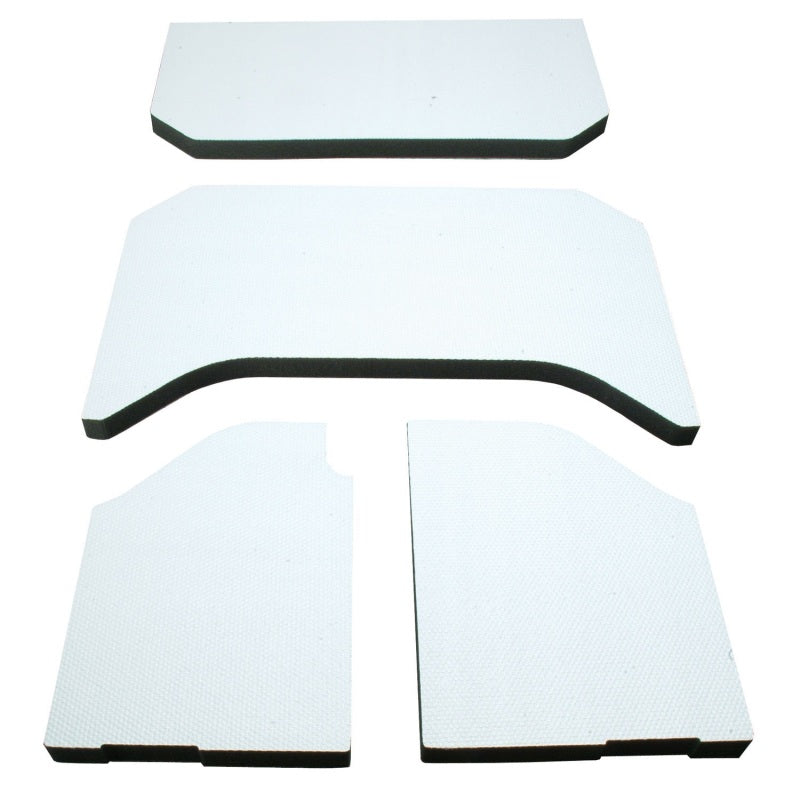 DEI Sound Deadening Headliner 4-Piece Kit: Fits Most Jeep Wrangler Models (2007-2018) - White