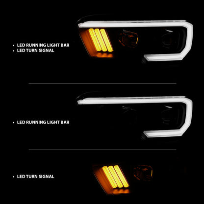 ANZO Projector Headlights | Toyota Tacoma (16-17, 20-23) (111379)