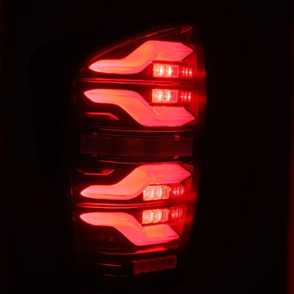 AlphaRex LUXX-Series LED Tail Lights Black-Red | Toyota Tacoma (16-23) (680000)