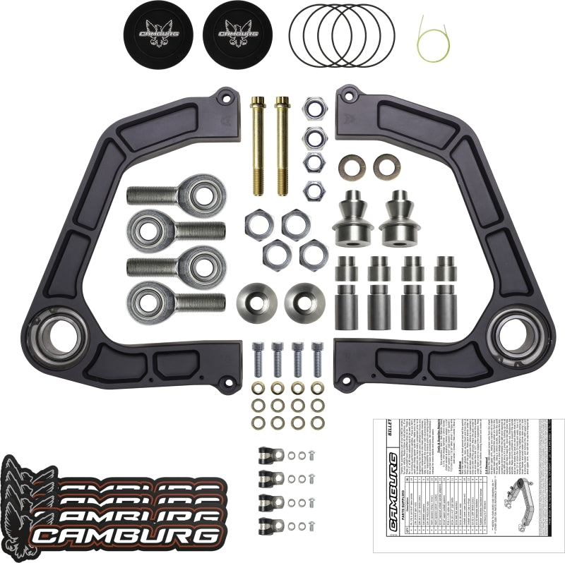 Camburg 2019-2021 Toyota Tundra KINETIK V2 Performance Billet Uniball Upper Arms | CAM-310187-GRY