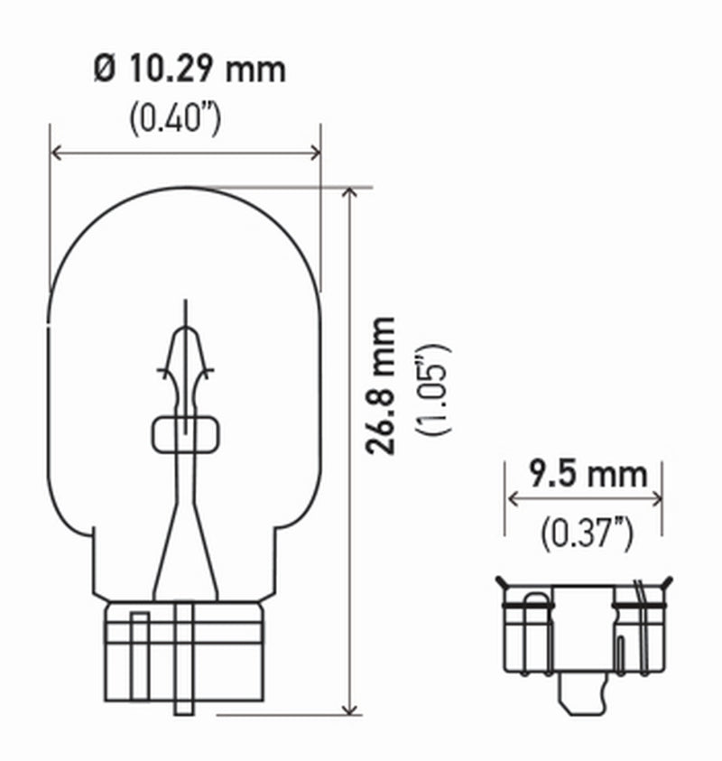 Hella 12V 5W Bulb W21X95D | Ford Ranger (19-26) (2825TB)