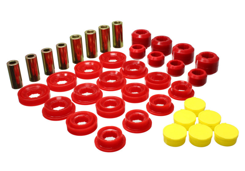 Energy Suspension Red Control Arm Bushing Set (F&R): Dodge Ram 1500 / 2500 / 3500 (03-09)