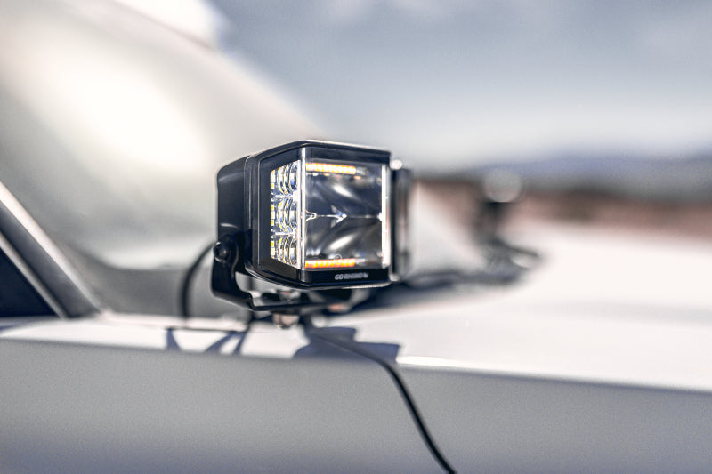 Go Rhino XE Hood Hinge Cube Light Mount | Ford Ranger / Bronco (19-26) (732400T)