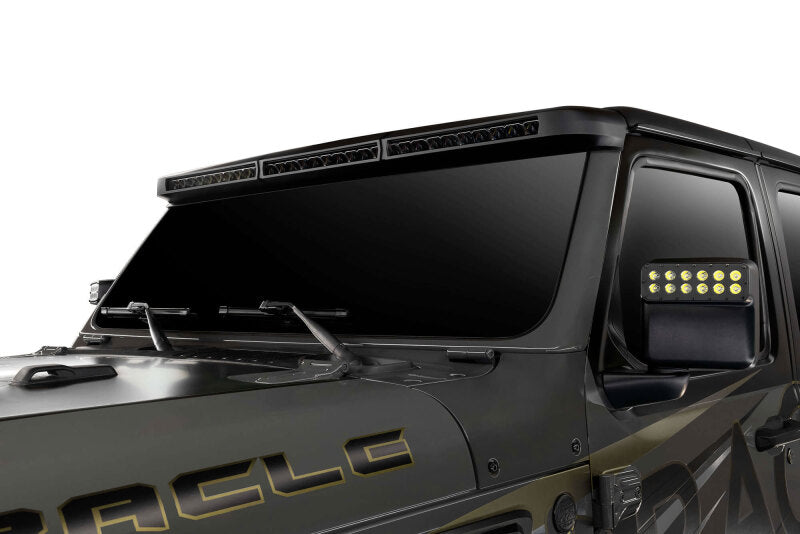 ORACLE Lighting Integrated Windshield LED Light Bar System: Jeep Wrangler / Gladiator (18-24)