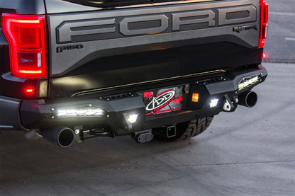 Addictive Desert Designs HoneyBadger Rear Bumper w/ 10in SR LED Mounts | Ford F-150 Raptor (17-20)