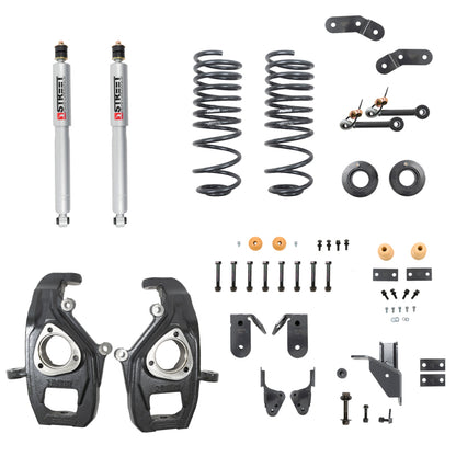 Belltech Street Perf Lowering Kit (F&R): Ram 1500 (19-24) -2in Front / 3-4in Rear