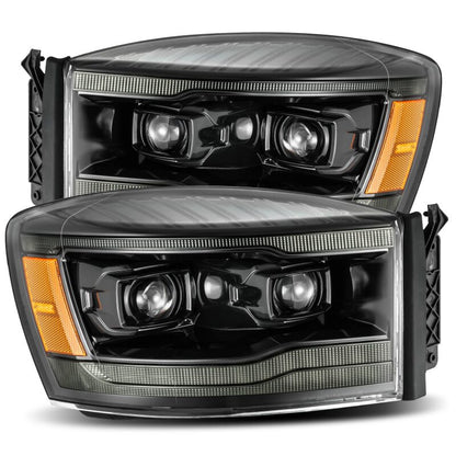 AlphaRex LUXX LED Projector Headlights (Alpha-Black): Dodge Ram 1500 (06-08) & 2500/3500 (06-09)