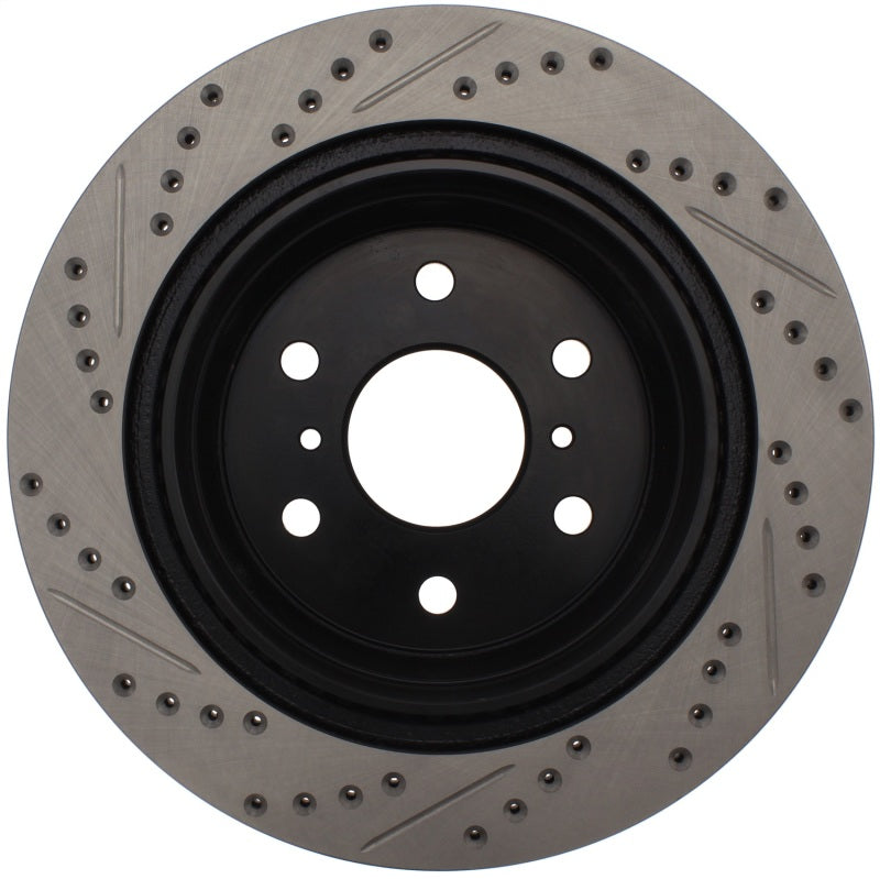 StopTech Rear Drilled Disc Brake Rotor | Chevrolet Silverado 1500 (19-26) / GMC Sierra 1500 (19-26) (127.66065R)