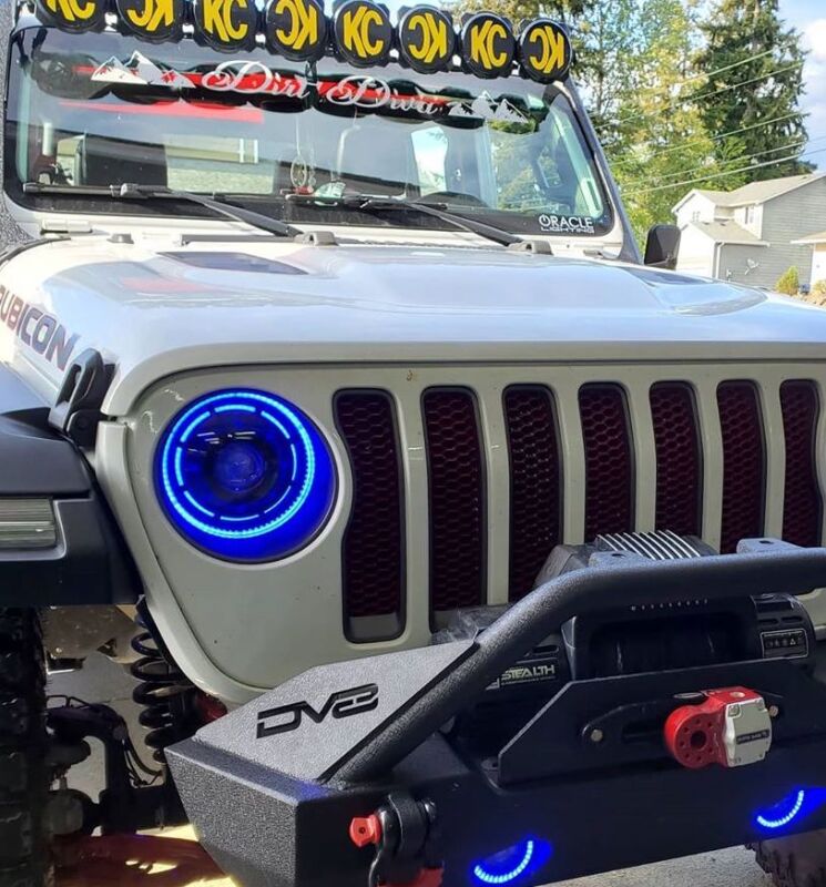 ORACLE Lighting Bi-LED Projector Headlights: Jeep Wrangler / Gladiator (18-24)