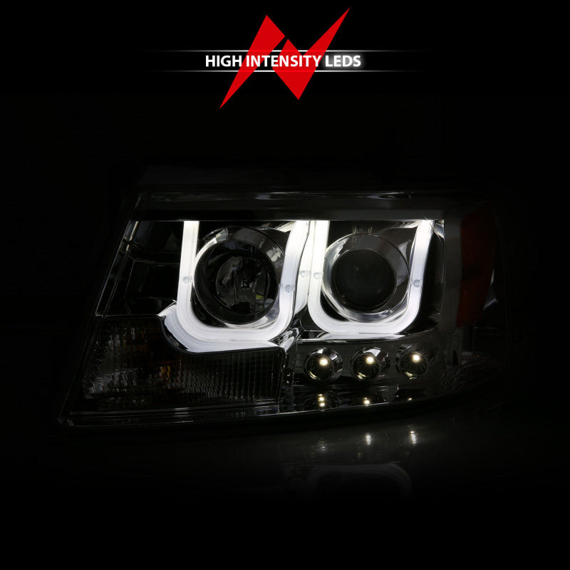 ANZO Projector Headlight Set w/ U-Bar Chrome | Ford F-150 (04-08) (111287)