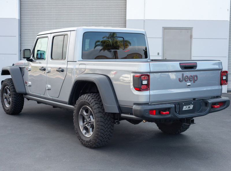 Borla ATAK Climber Cat-Back Exhaust System (Turn Down Exit): Jeep Gladiator JT 3.6L V6 2020 - 2025
