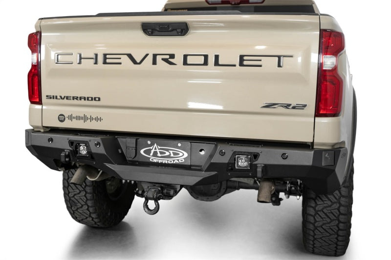 Addictive Desert Designs 2022+ Chevrolet Silverado 1500 / ZR2 / GMC Sierra AT4 / AT4X Stealth Fighter Rear Bumper | 2019-2026 (R120081090103)